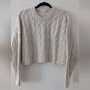 Babaton Glory Merino Wool Sweater, Heather Birch, Size S, NWOT
